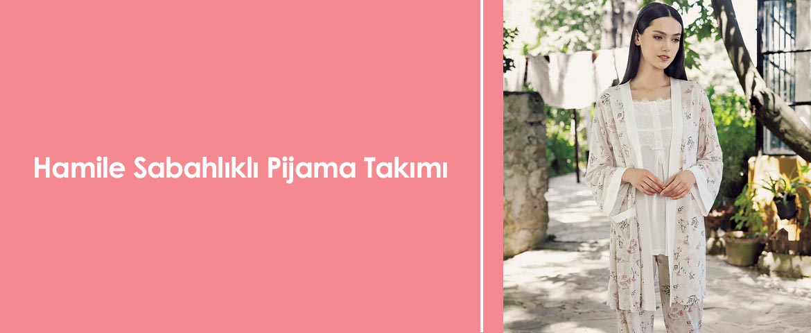 Hamile Sabahlıklı Pijama Takımı