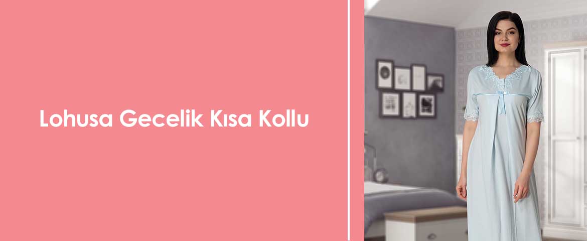 Lohusa Gecelik Kısa Kollu