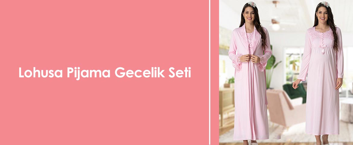 Lohusa Pijama Gecelik Seti