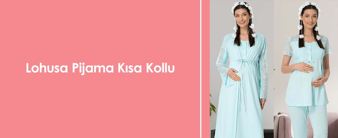 Lohusa Pijama Kısa Kollu