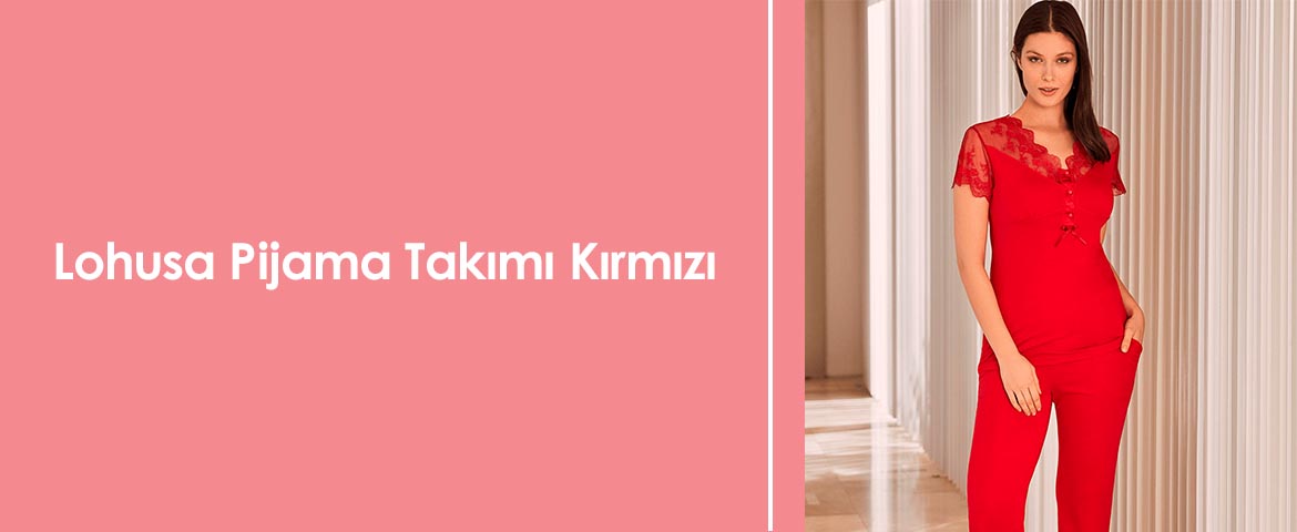 Lohusa Pijama Takımı Kırmızı