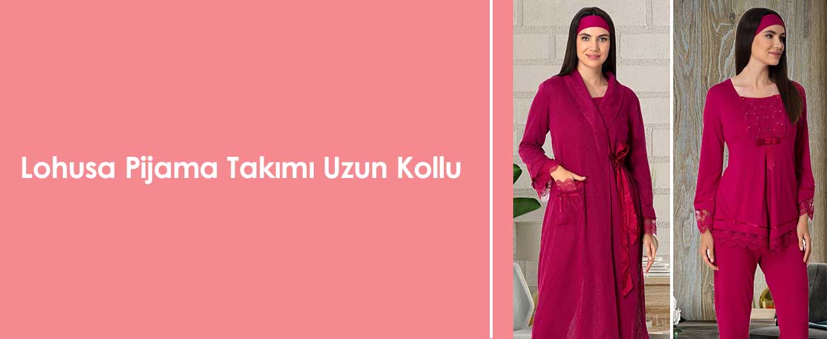 Lohusa Pijama Takımı Uzun Kollu 