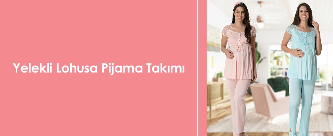 Yelekli Lohusa Pijama Takımı